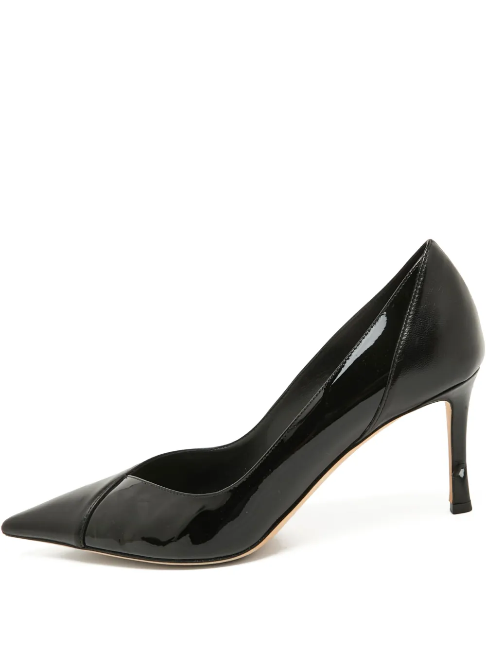 Jimmy Choo Pre-Owned 75mm patent-leather pumps | Black | Image 1