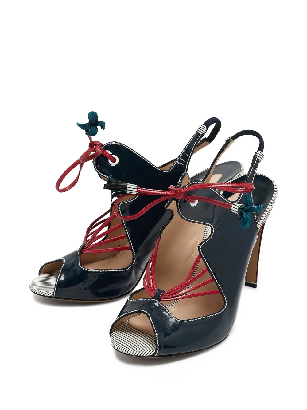 Nicholas Kirkwood pre-owned 100mm cut-out slingback sandals | Image 2