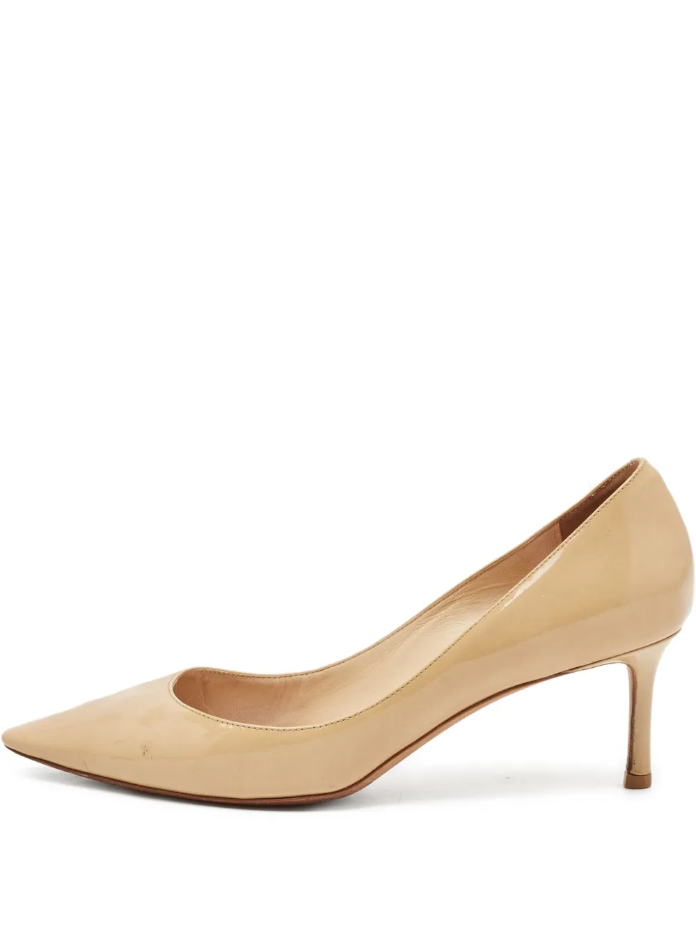 Jimmy Choo Pre-Owned zapatillas con acabado de charol | neutro | Image 1