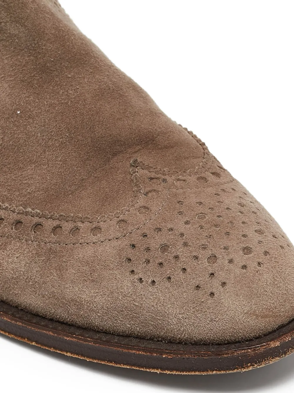 Pre-owned Hermes Brighton Ankle Boots In Brown