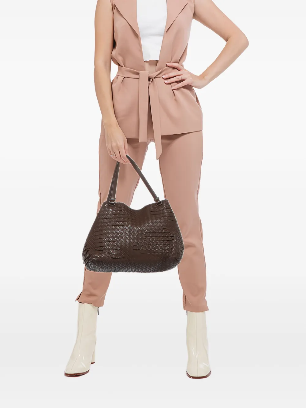 Bottega Veneta Pre-Owned Cesta Intrecciato leather tote bag | Image 2