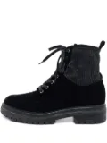 Gianvito Rossi velvet lace-up boots - Black