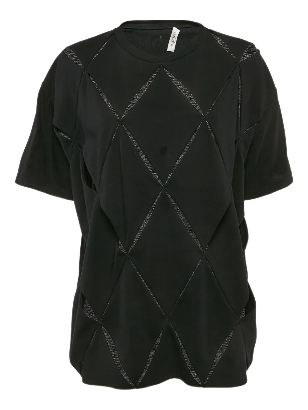 Valentino Garavani Pre-Owned カットアウト Tシャツ - ブラック Valentino Garavani Pre-Owned カットアウト Tシャツ - ブラック