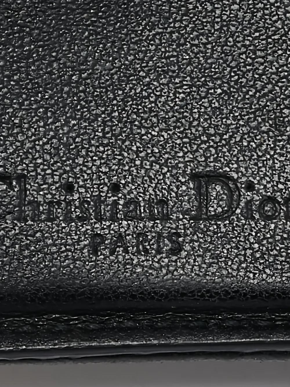 Pre-owned Dior Cannage Flap Card Case In Black