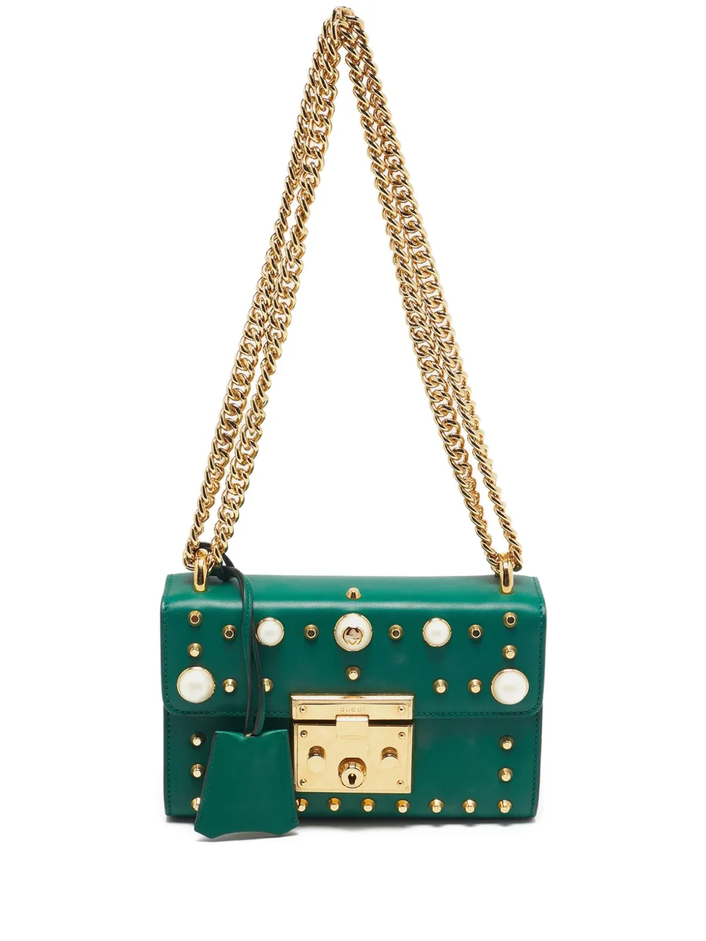 stud-embellished shoulder bag