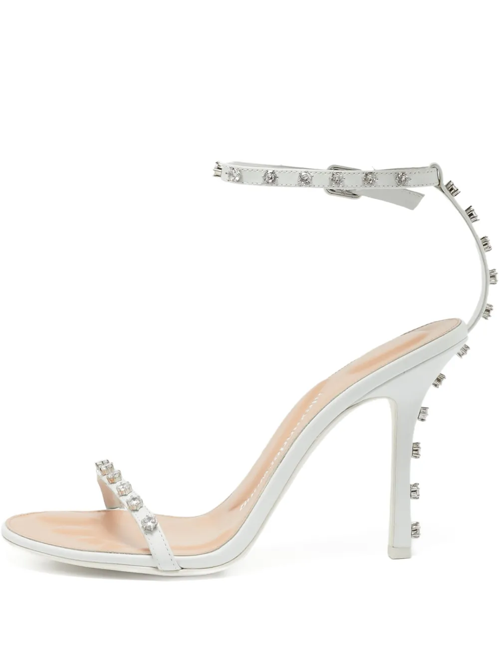Pre-Owned Alexander Wang 115mm Nicki rhinestone-embellished sandals | White | Image 1