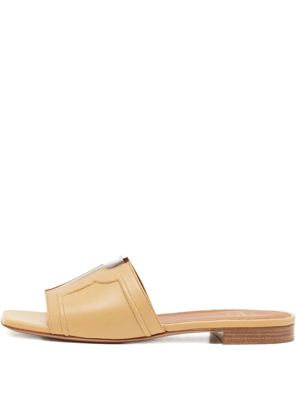 Malone Souliers pre-owned leather flat sandals | Neutrals | Image 1