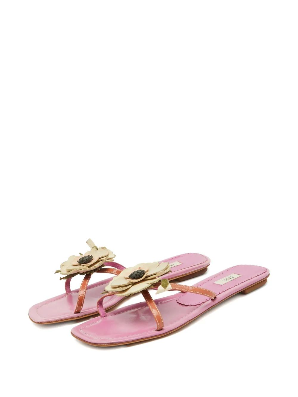 Prada Pre-Owned flower-embellished flat sandals | Image 2
