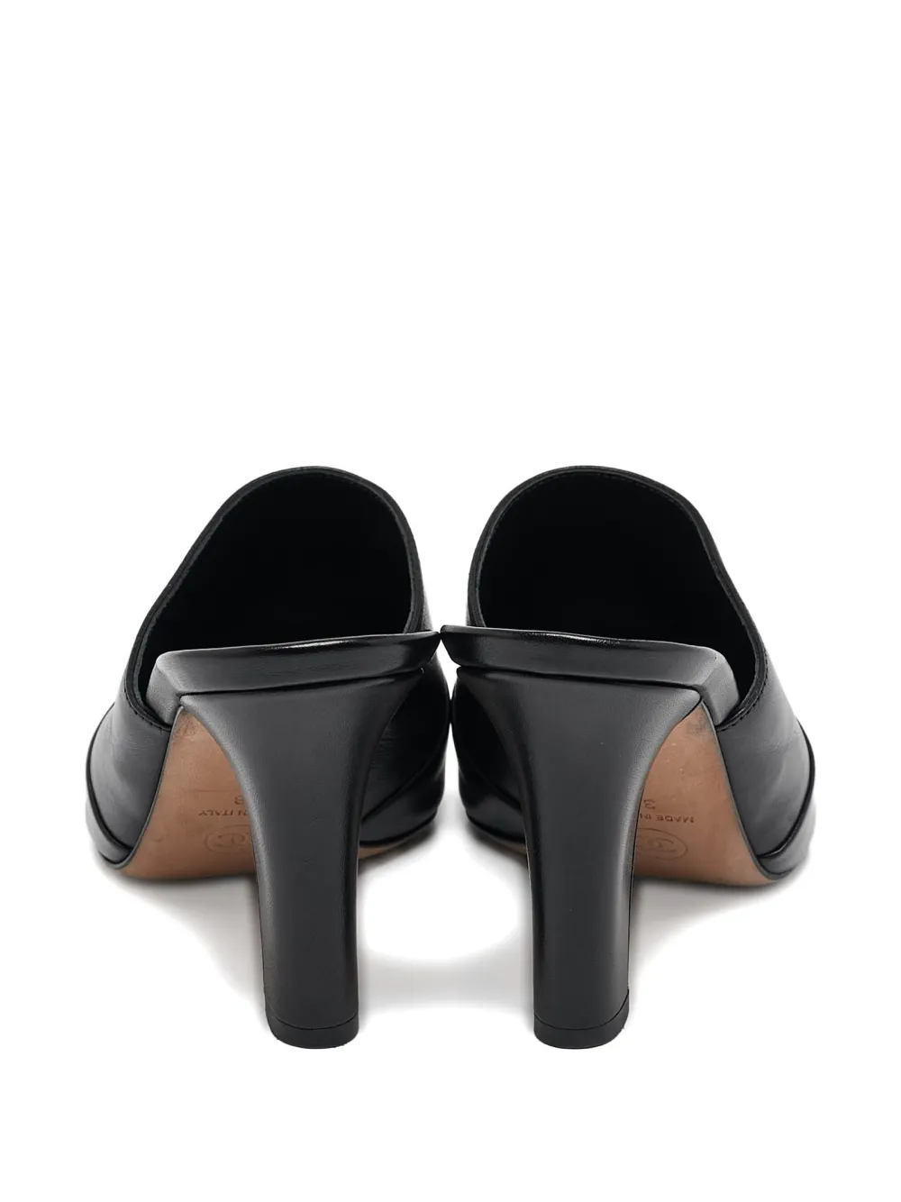 CHANEL Pre-Owned leather heeled mules | Heeled Mules | Image 2