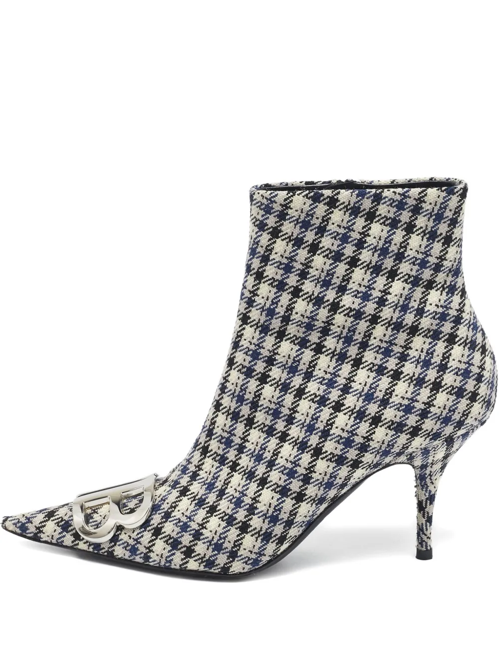 Balenciaga Pre-Owned 110mm pointed-toe checked boots | Black | Image 1