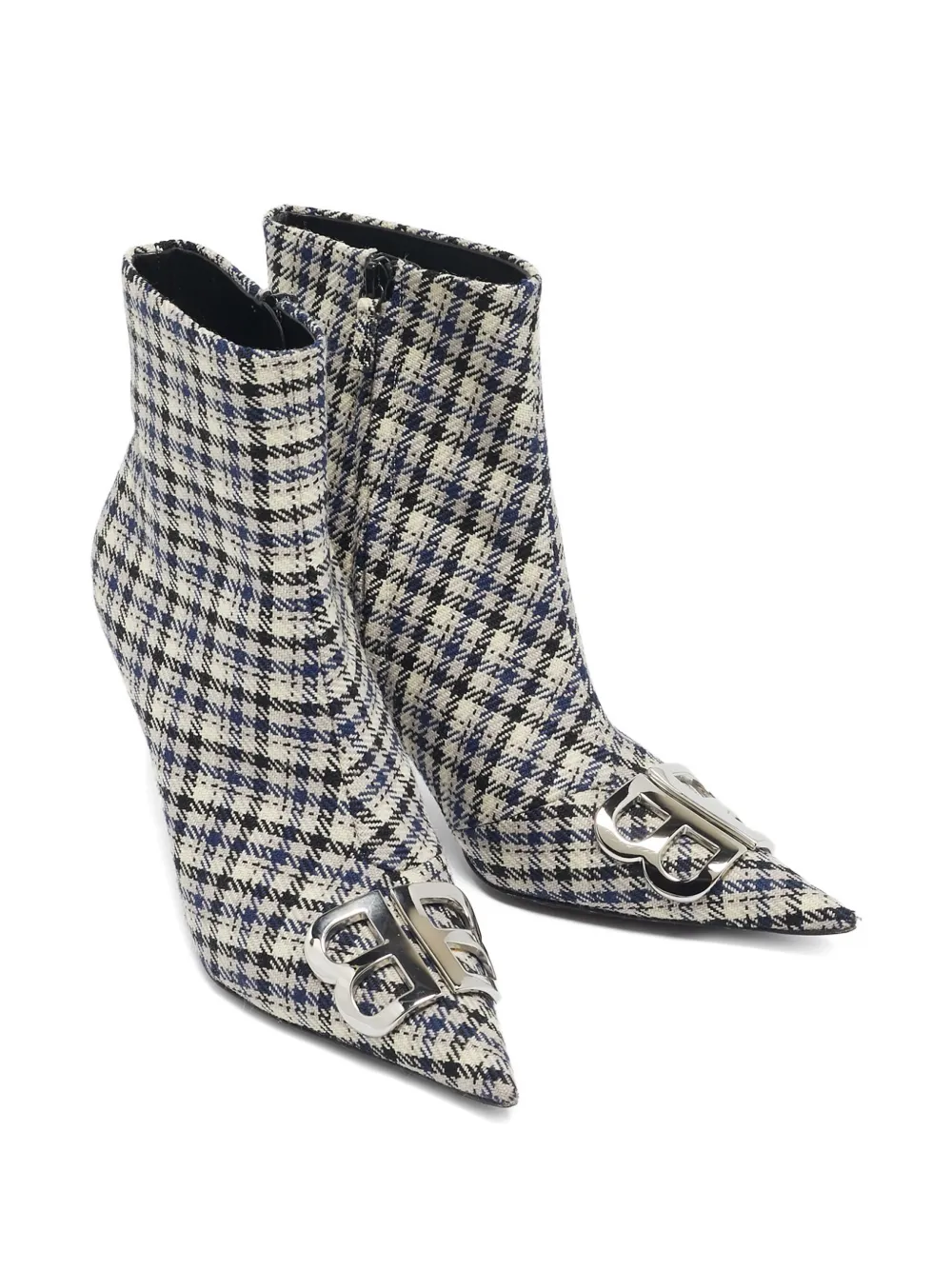 Balenciaga Pre-Owned 110mm pointed-toe checked boots | Image 2