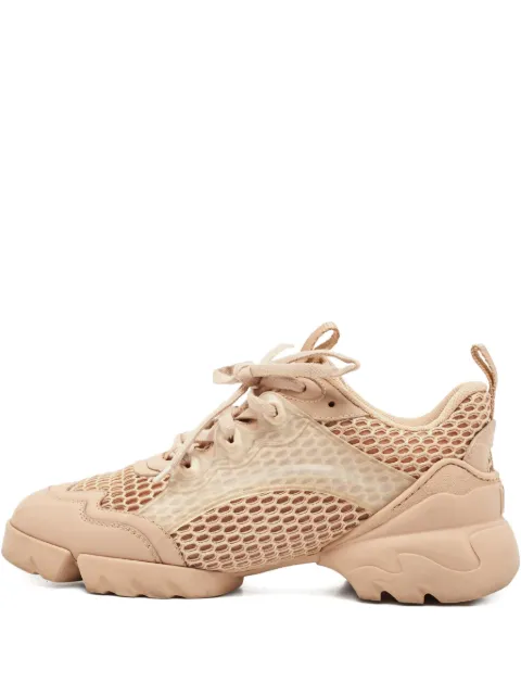 Christian Dior Pre-Owned tenis de piel con malla
