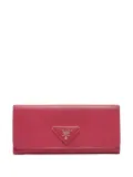 Prada Pre-Owned triangle-logo wallet - Pink