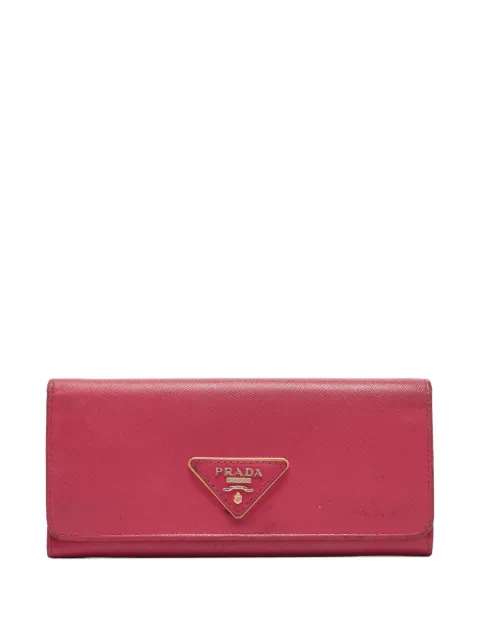 Prada Pre-Owned Portafoglio con logo a triangolo