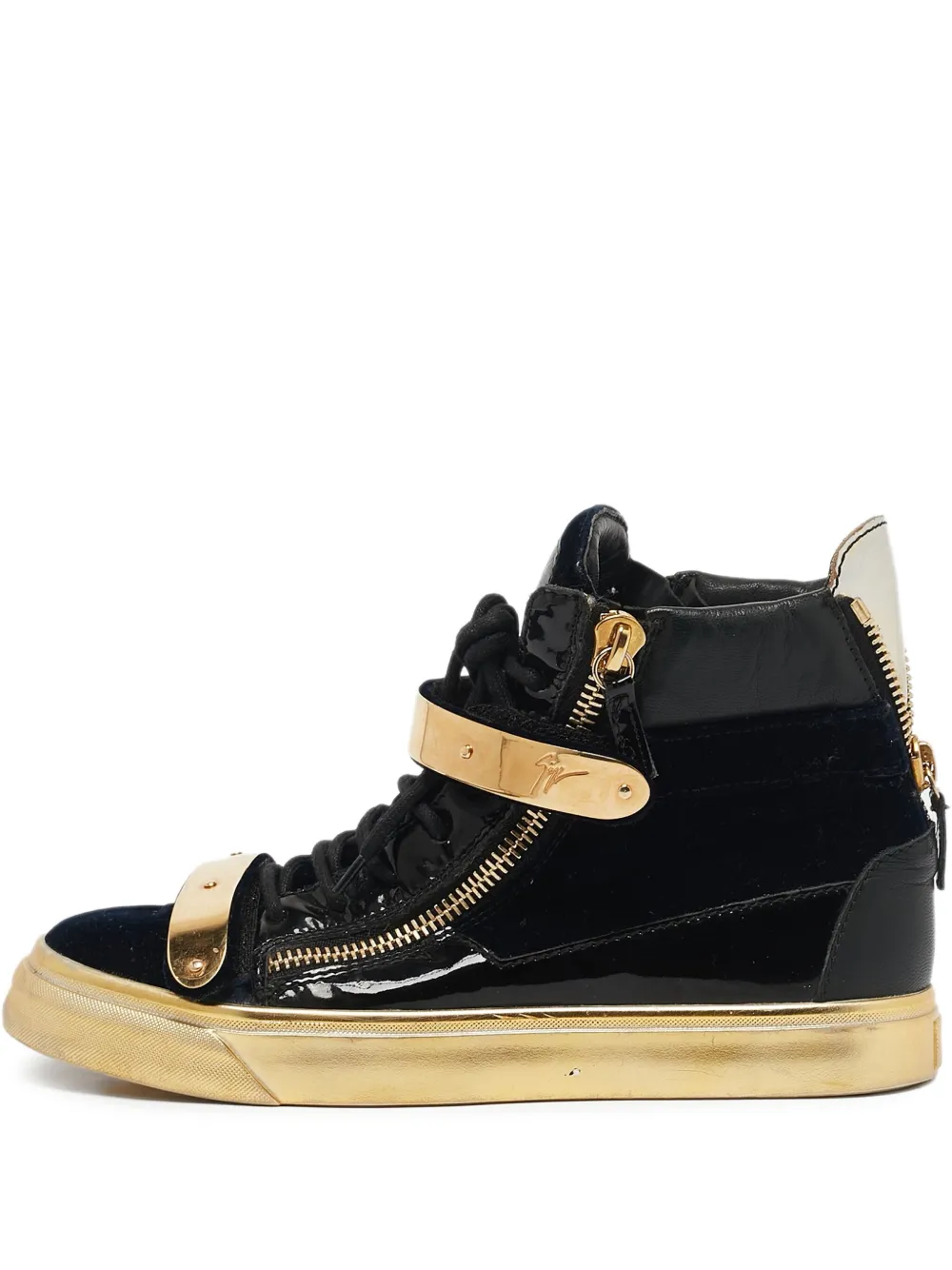 Giuseppe Zanotti baskets pre-owned Coby en cuir | noir | Image 1