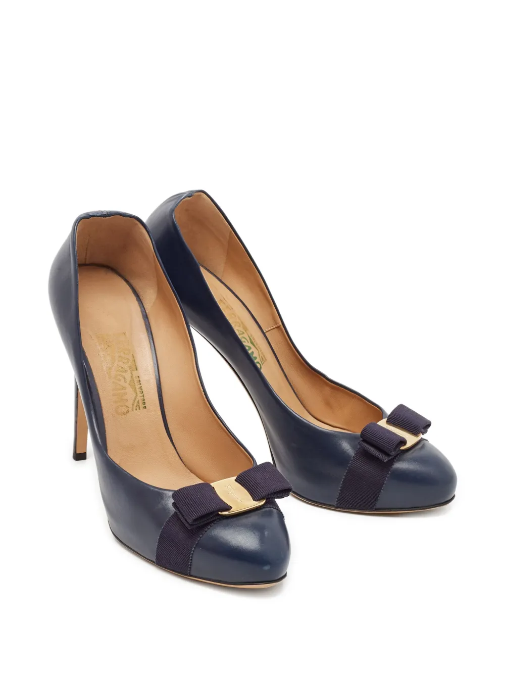 Ferragamo Pre-Owned 110mm leather heeled pumps | Image 2