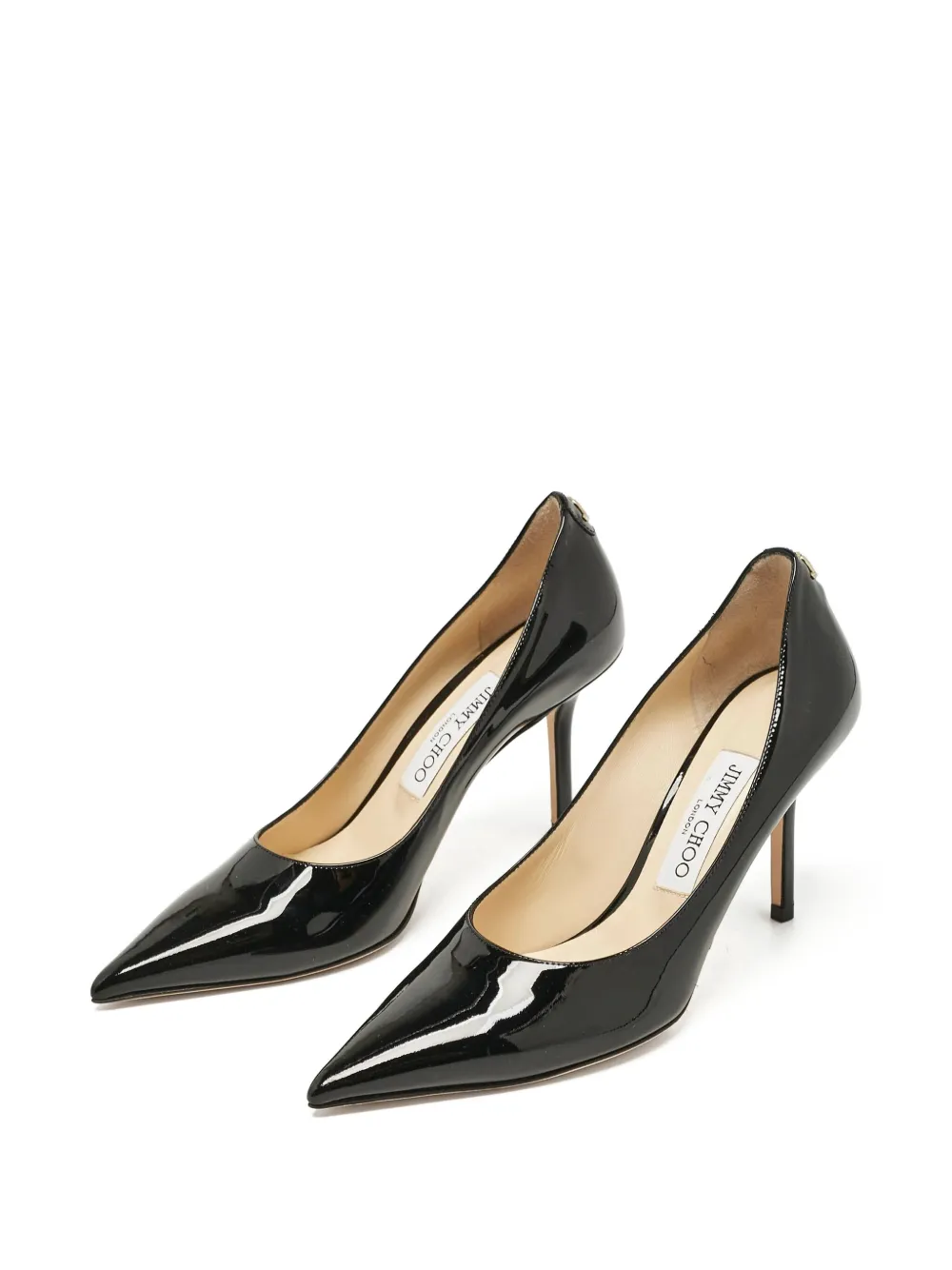 Jimmy Choo Pre-Owned zapatillas de charol con tacón de 90mm | Image 2