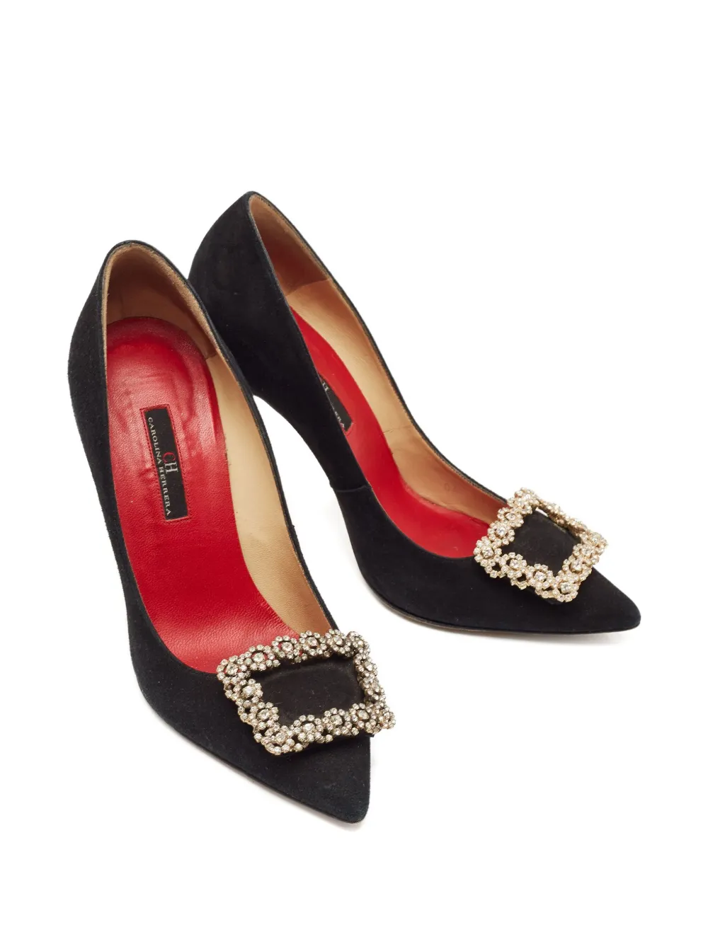 Carolina Herrera Vintage pre-owned 100mm suede pumps | Image 2