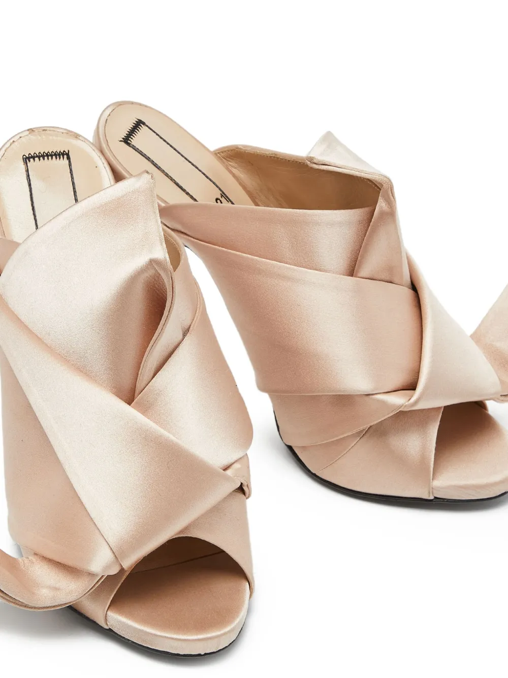 Nº21 pre-owned 120mm satin sandals | Image 2