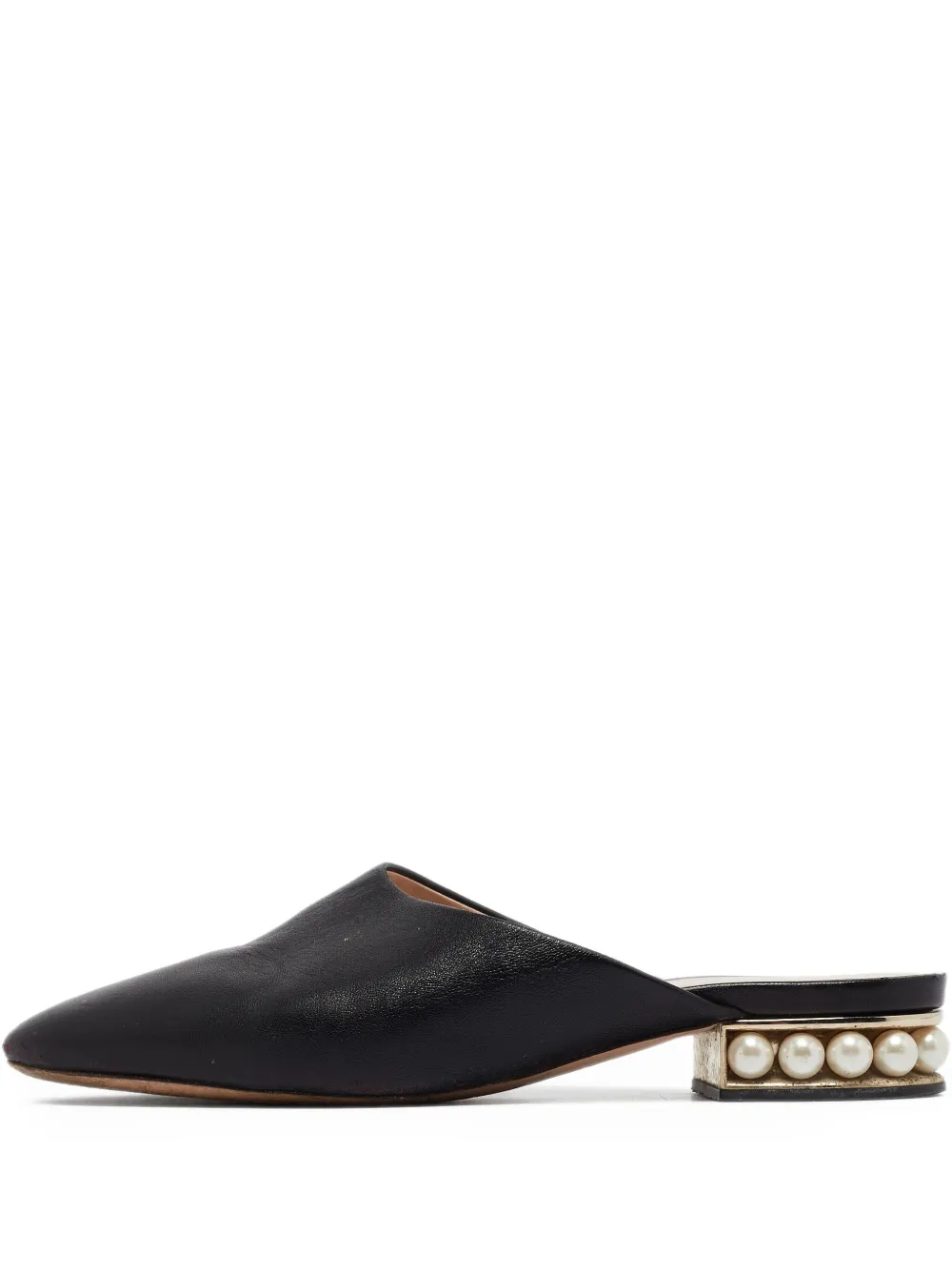 Nicholas Kirkwood pre-owned Casati pearl-embellished slip-on mules - Nicholas Kirkwood pre-owned Casati pearl-embellished slip-on mules -