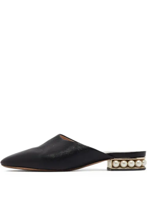 Nicholas Kirkwood pre-owned Casati pearl-embellished slip-on mules