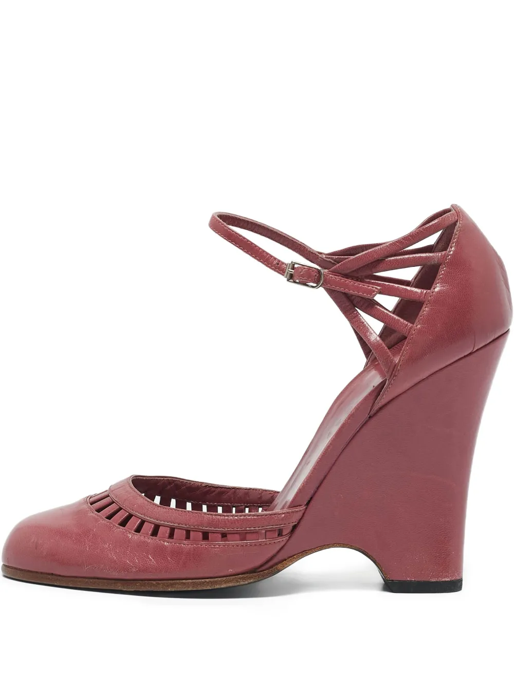 Marc Jacobs Vintage pre-owned 120mm cut-out wedge pumps | Purple | Image 1
