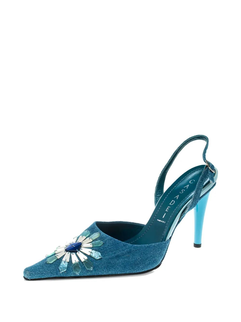 Casadei Vintage Pre-owned 95mm floral-embellished pumps | Image 2