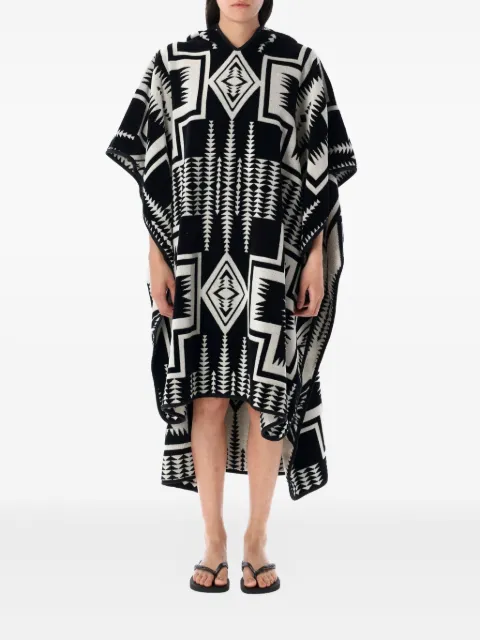 Pendleton  printed hooded poncho