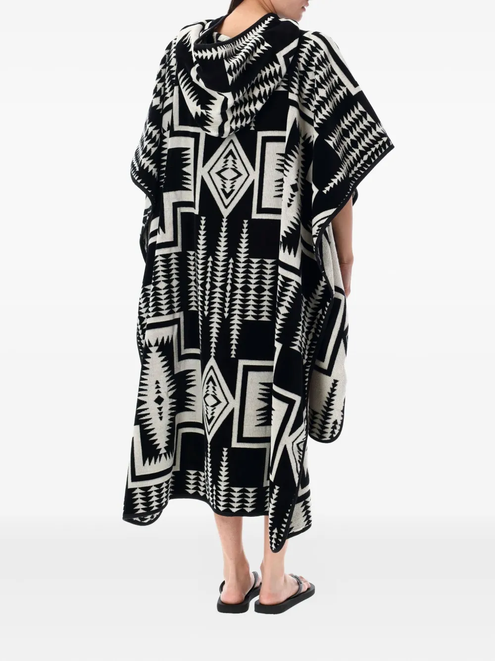 Pendleton  printed hooded poncho | Beach Cover-Ups | Image 2