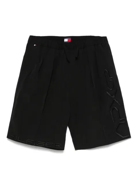 Tommy Hilfiger x Mercedes embroidered-logo shorts