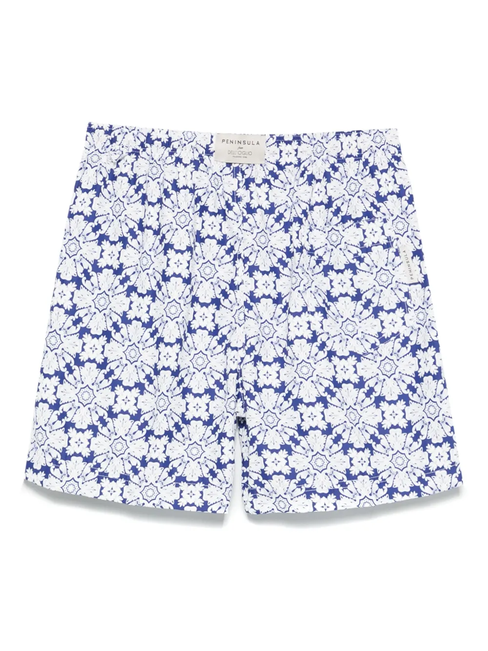 PENINSULA SWIMWEAR Zwembroek met bloemenprint Blauw