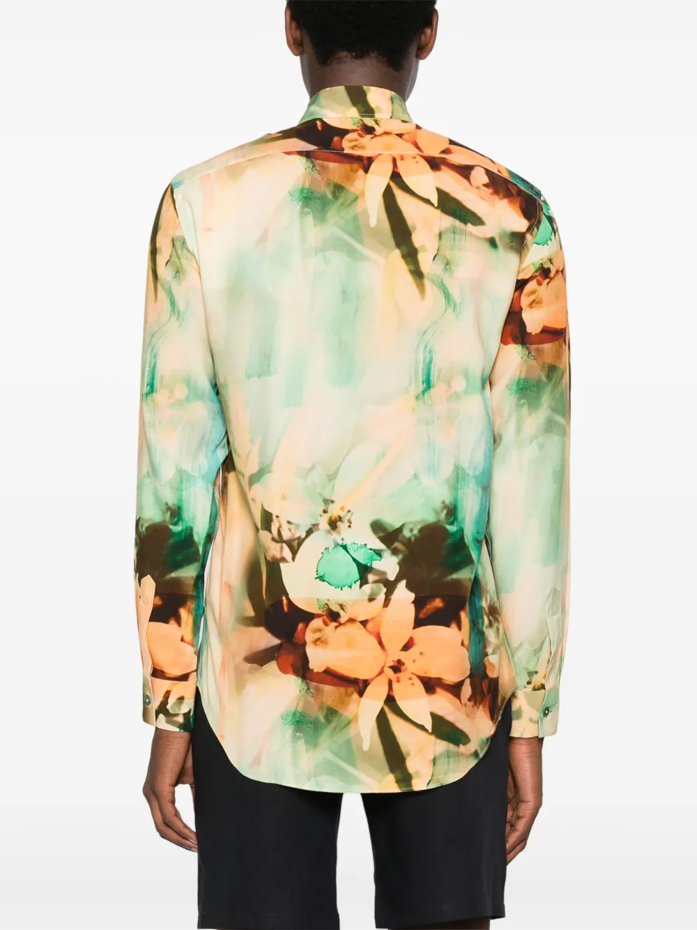 Paul Smith Overhemd met bloemenprint Beige