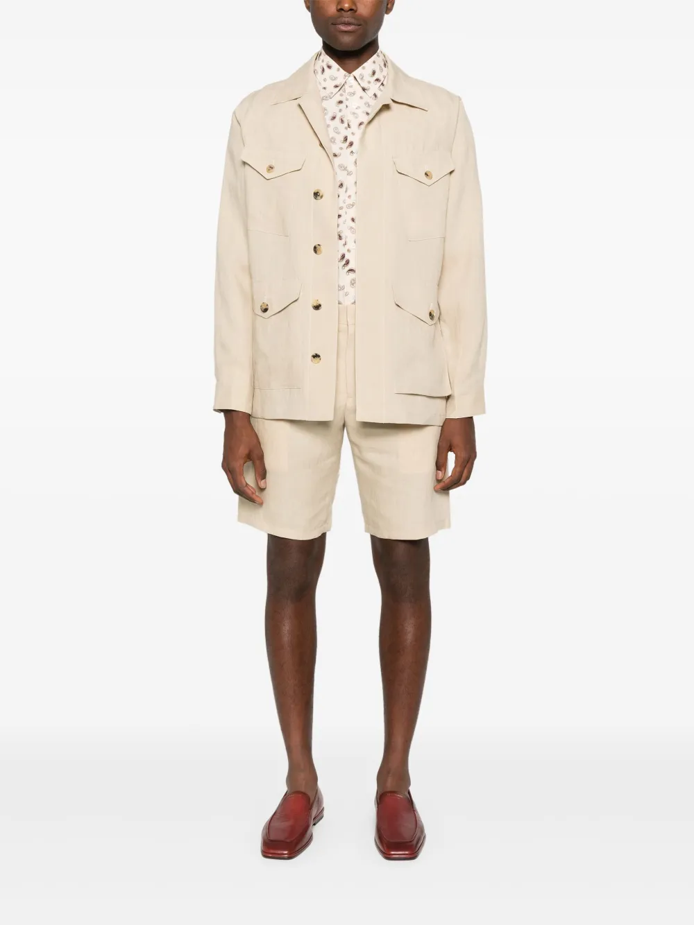 Paul Smith printed shirt - Beige