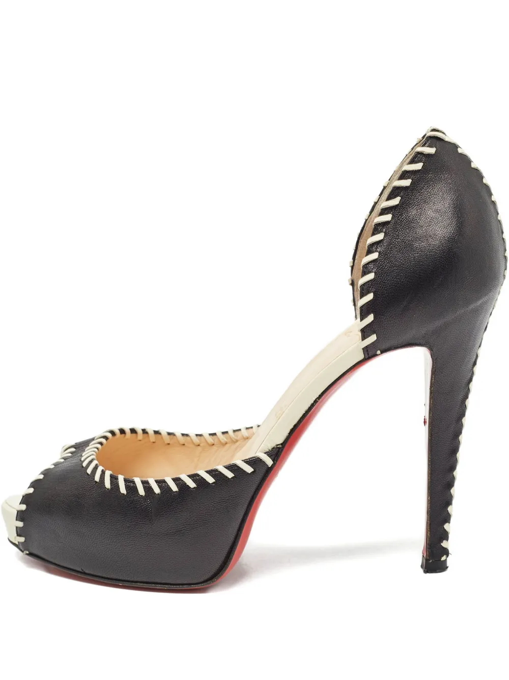 Christian Louboutin Pre-Owned 120mm leather heeled pumps | Black | Image 1