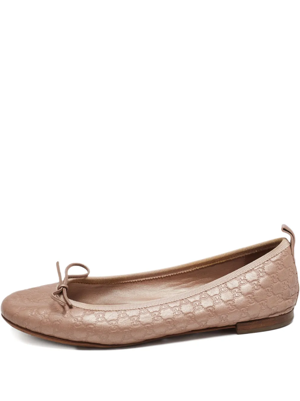 Gucci Pre-Owned leather ballet flats | Pink | Image 1