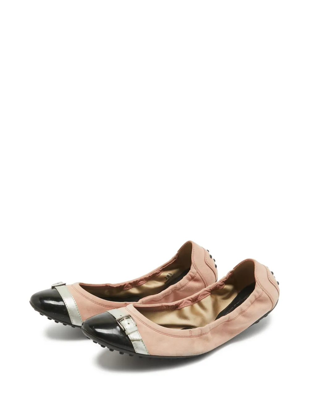 Tod's Vintage Pre-owned lakleren ballerina's met gespen - Roze