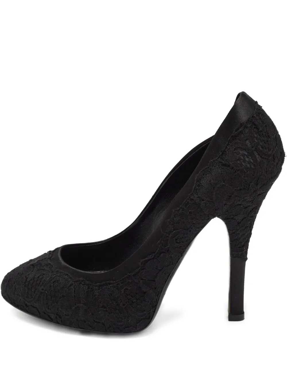 Dolce & Gabbana Pre-Owned zapatillas de encaje con tacón de 110mm | negro | Image 1