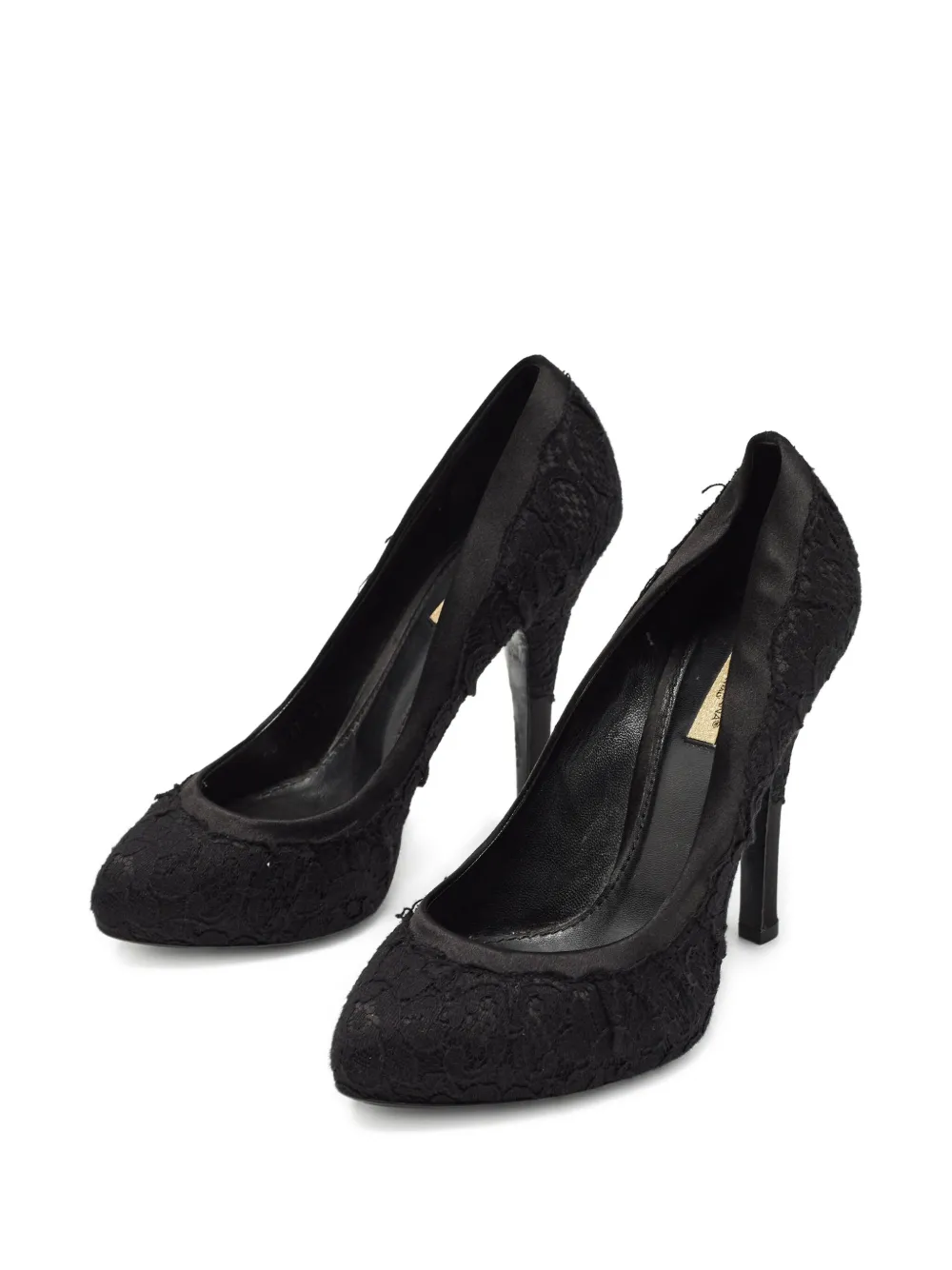 Dolce & Gabbana Pre-Owned zapatillas de encaje con tacón de 110mm | Image 2