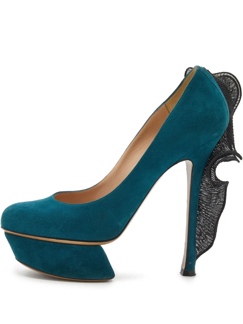 Nicholas Kirkwood pre-owned 140mm Ruffles pumps | Blue | Image 1