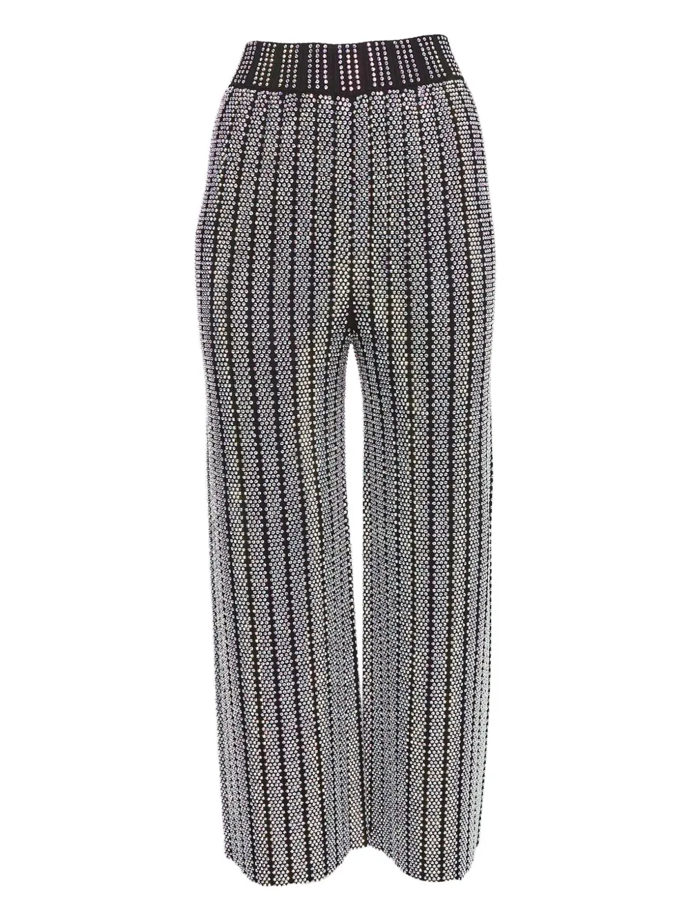 Gucci Pre-Owned rhinestone-embellished trousers | Black | Image 1