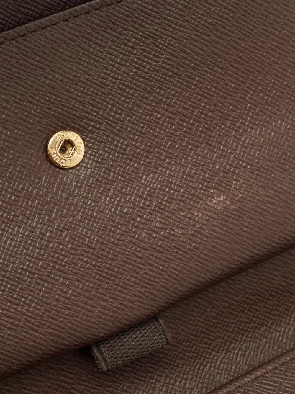 Louis Vuitton Pre-Owned Leren portemonnee Bruin