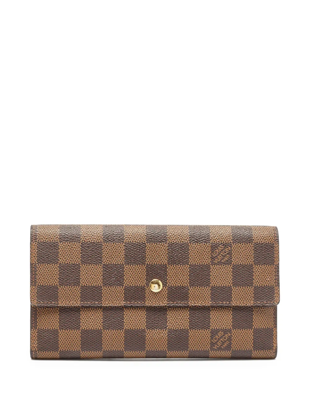Louis Vuitton Pre-Owned Leren portemonnee Bruin