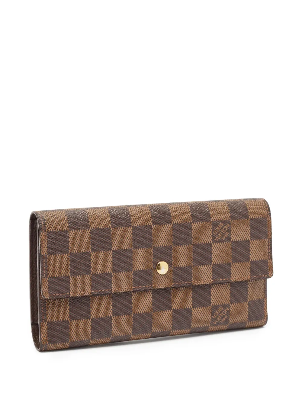 Louis Vuitton Pre-Owned Leren portemonnee Bruin