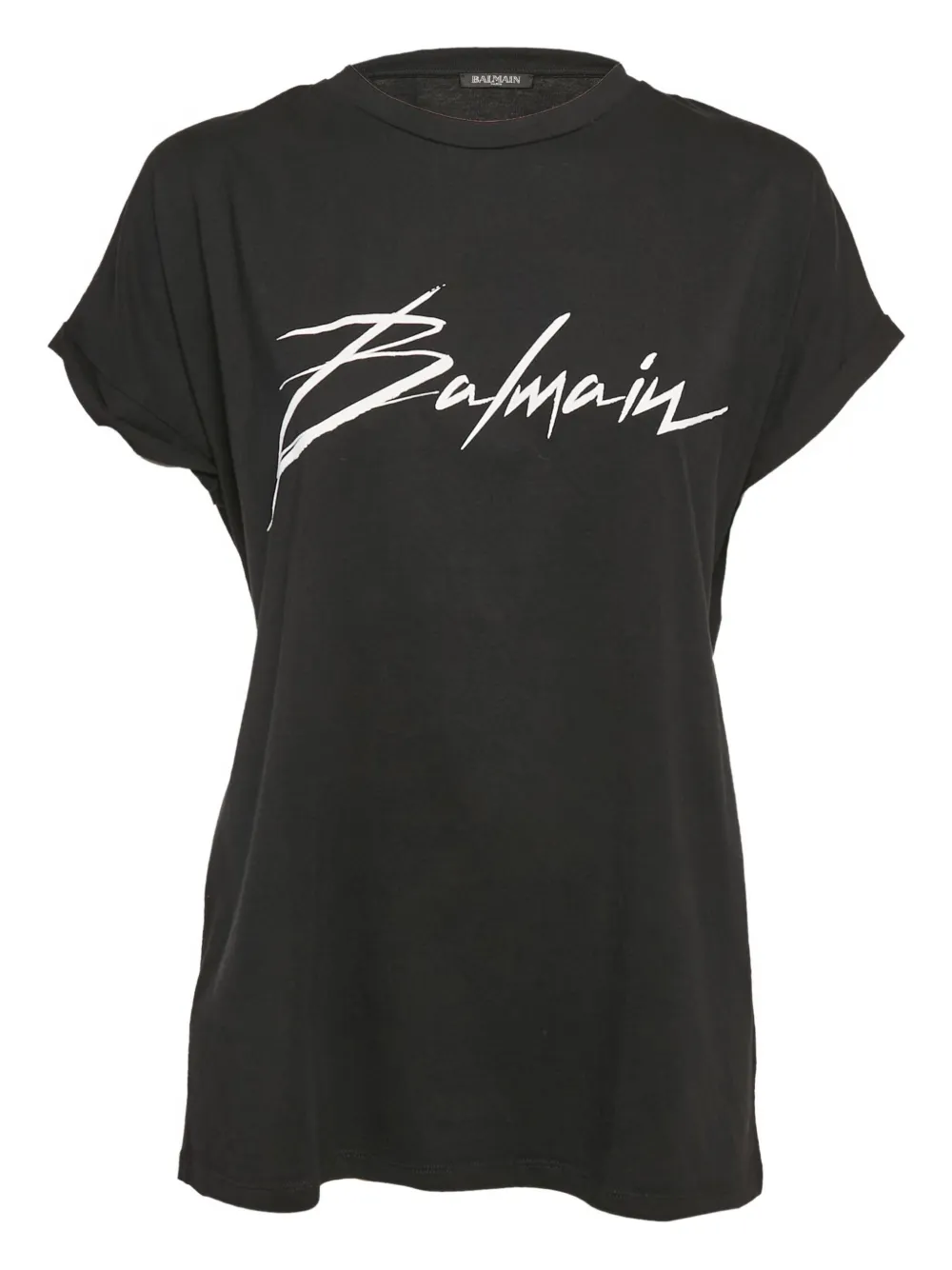 Balmain Pre-Owned logo-print T-shirt | Black | Image 1