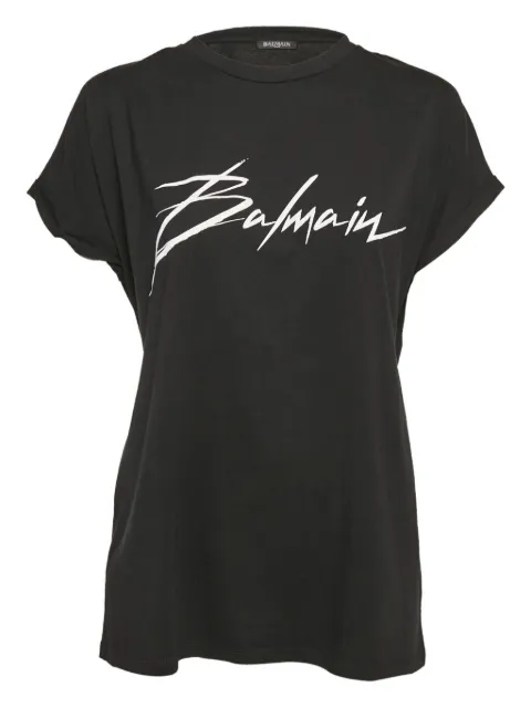 Balmain Pre-Owned logo-print T-shirt 