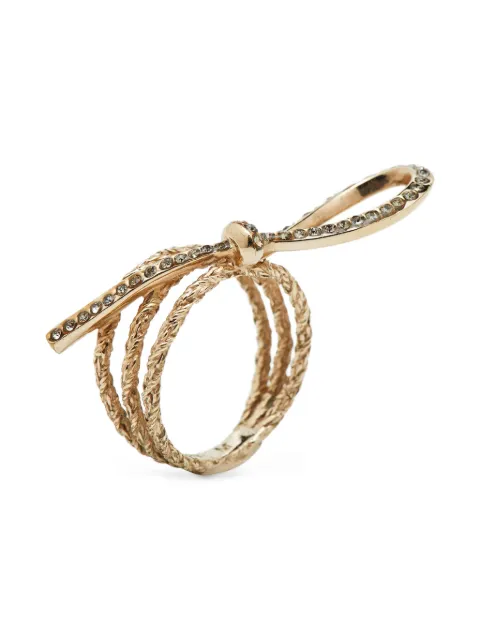 Christian Dior Pre-Owned خاتم بتصميم ملتوي