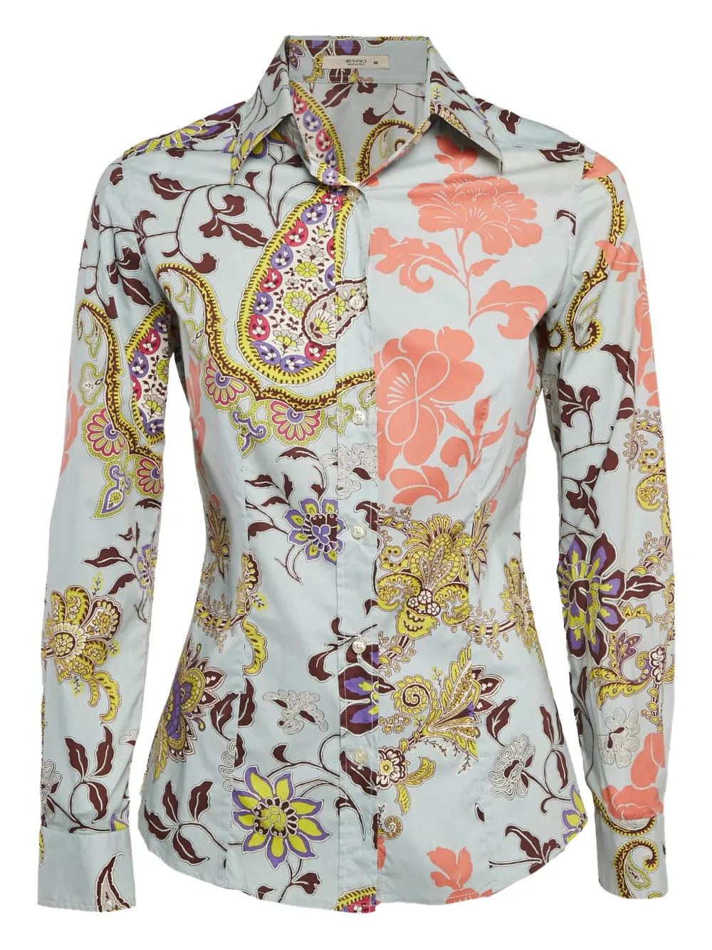 Etro Pre-Owned paisley-print long-sleeved shirt | Blue | Image 1