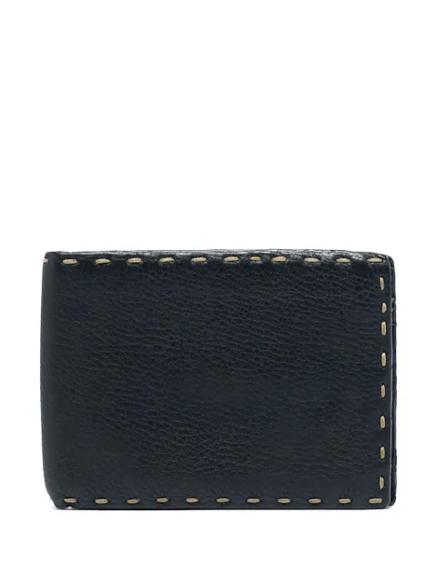 Fendi Pre-Owned porte-cartes en cuir à détails de coutures