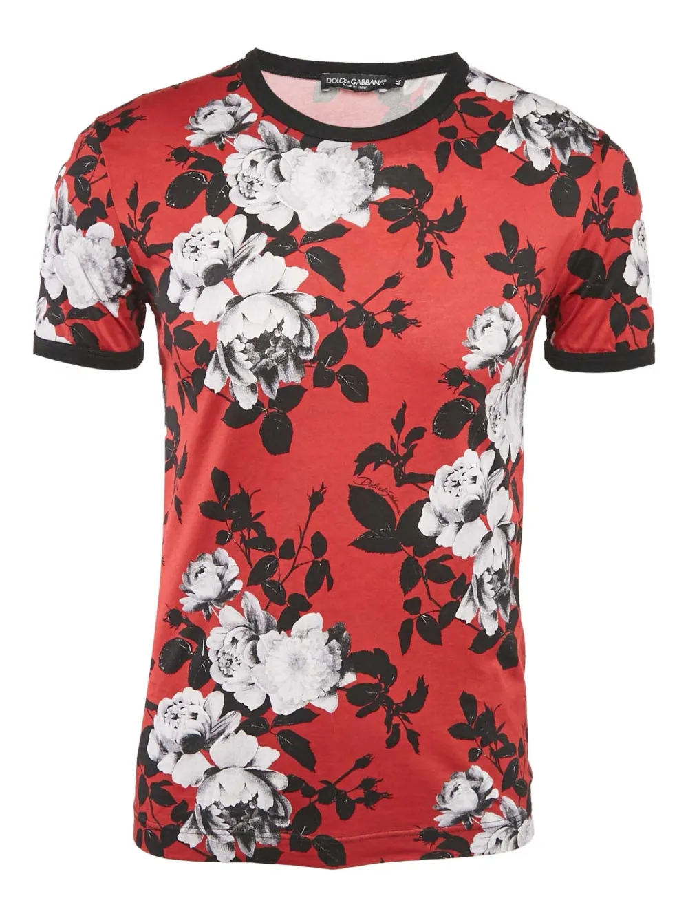floral-print T-shirt