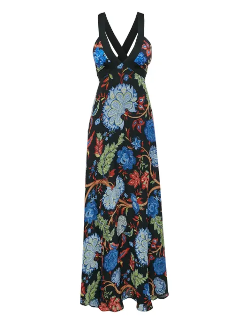alice + olivia pre-owned floral-print maxi dress